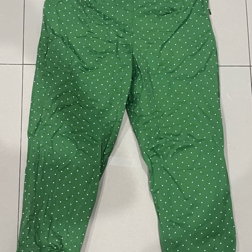 Susan Bristol Green Polka Dot Pants